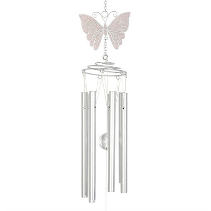 White Butterfly Windchime
