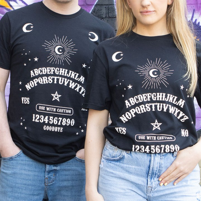 Black Talking Board Unisex T-shirt Size L