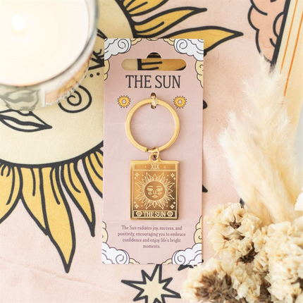 The Sun Vintage Tarot Keyring