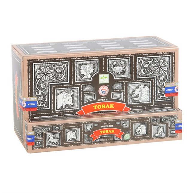 Set of 12 Satya Superhit Tobak Incense 15g (12/50)