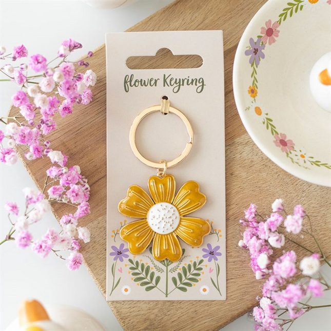Yellow Daisy Keyring
