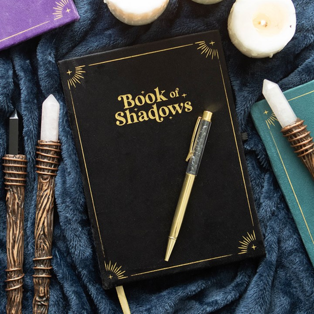 *Book of Shadows Journal with Black Obsidian Crystal Pen (12/24)