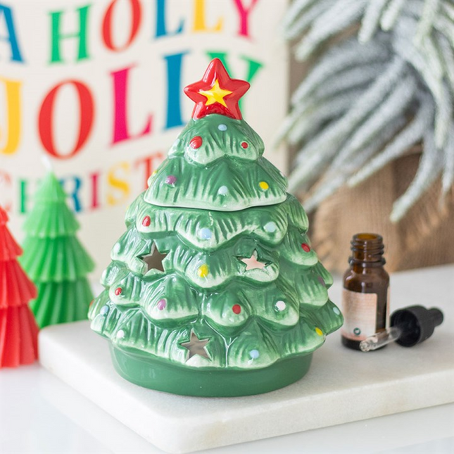 *Nostalgic Christmas Tree Shaped Ceramic Oil Burner (12/24)