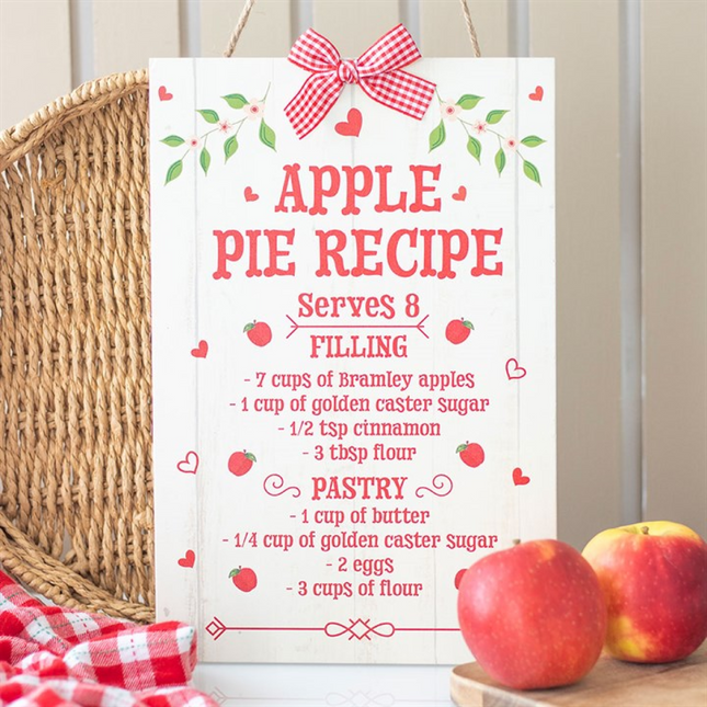 Autumn Skies & Apple Pies Hanging Sign